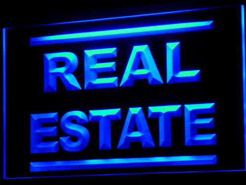 Real Estate Rent Lease Agent Neon Light Sign